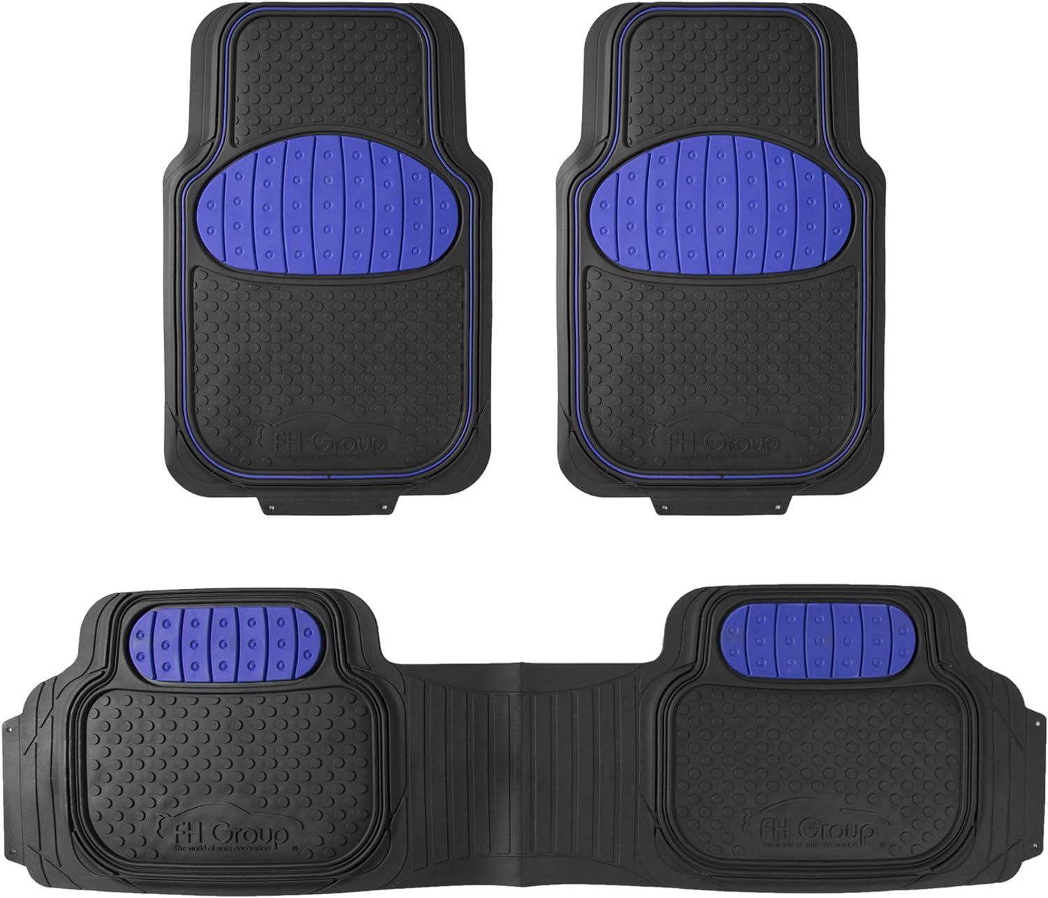 FH Group Heavy-Duty Rubber Car Floor Mats