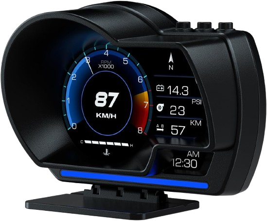 Car HUD P6 – OBDGPS Smart Gauge for Most Cars