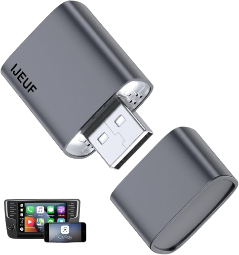Upgraded Wireless CarPlay Adapter – Ultra Low Lag USB A