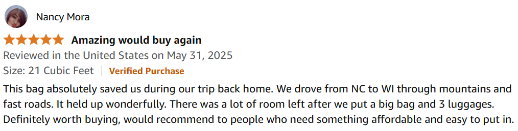Best Car Roof Storage Bag: Ultimate Buying Guide for Safe & Dry Road Trips 7 Screenshot 2025 06 29 080213