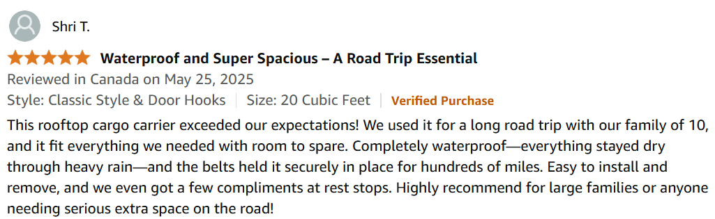 Best Car Roof Storage Bag: Ultimate Buying Guide for Safe & Dry Road Trips 9 Screenshot 2025 06 29 084439