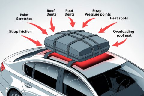 Can rooftop cargo bags damage your car roof
