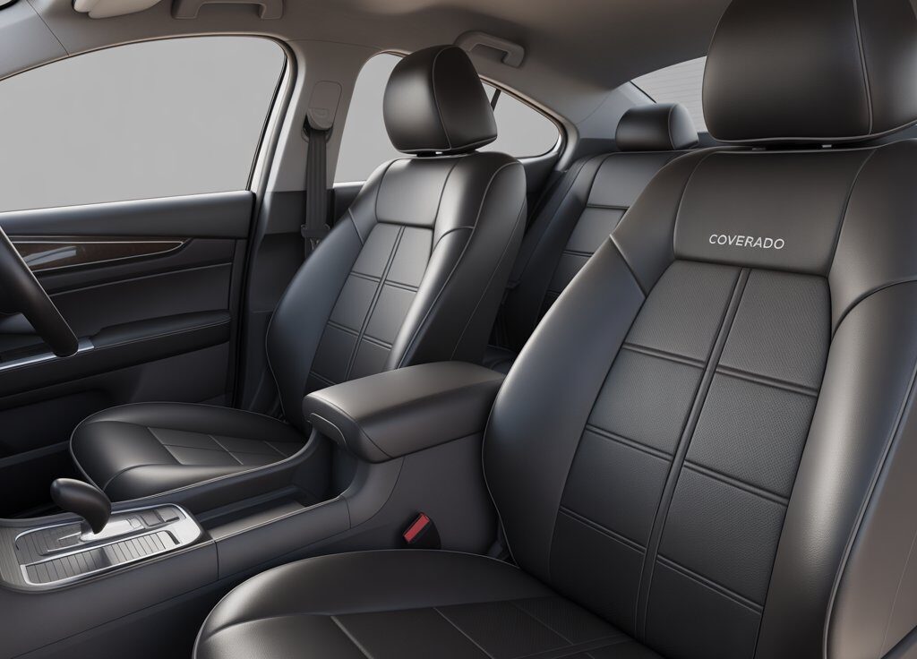 Top Coverado Car Seat Covers: Ultimate Protection and Style for Your Vehicle 1 High-quality coverado car seat covers fitted on front and rear seats of a sleek modern car, showcasing luxury, comfort, and durable leather finish.