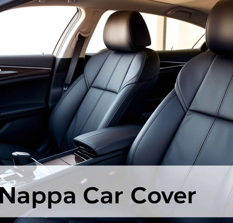 Luxury car interior with the best Nappa car seat covers offering premium comfort and durability