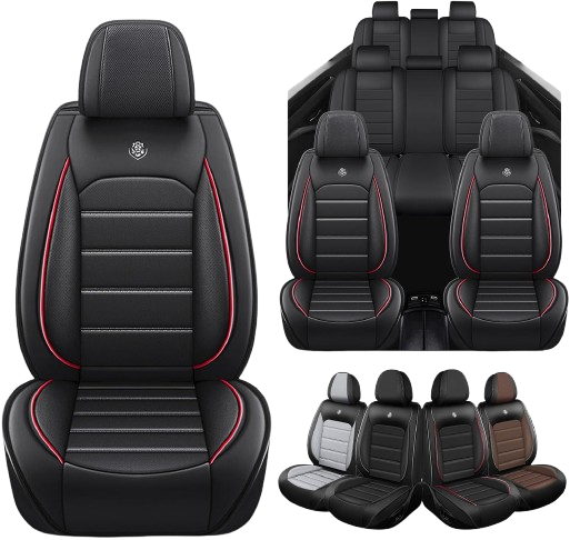 FASSME 8-Seat Waterproof Leather Seat Covers for Honda Pilot