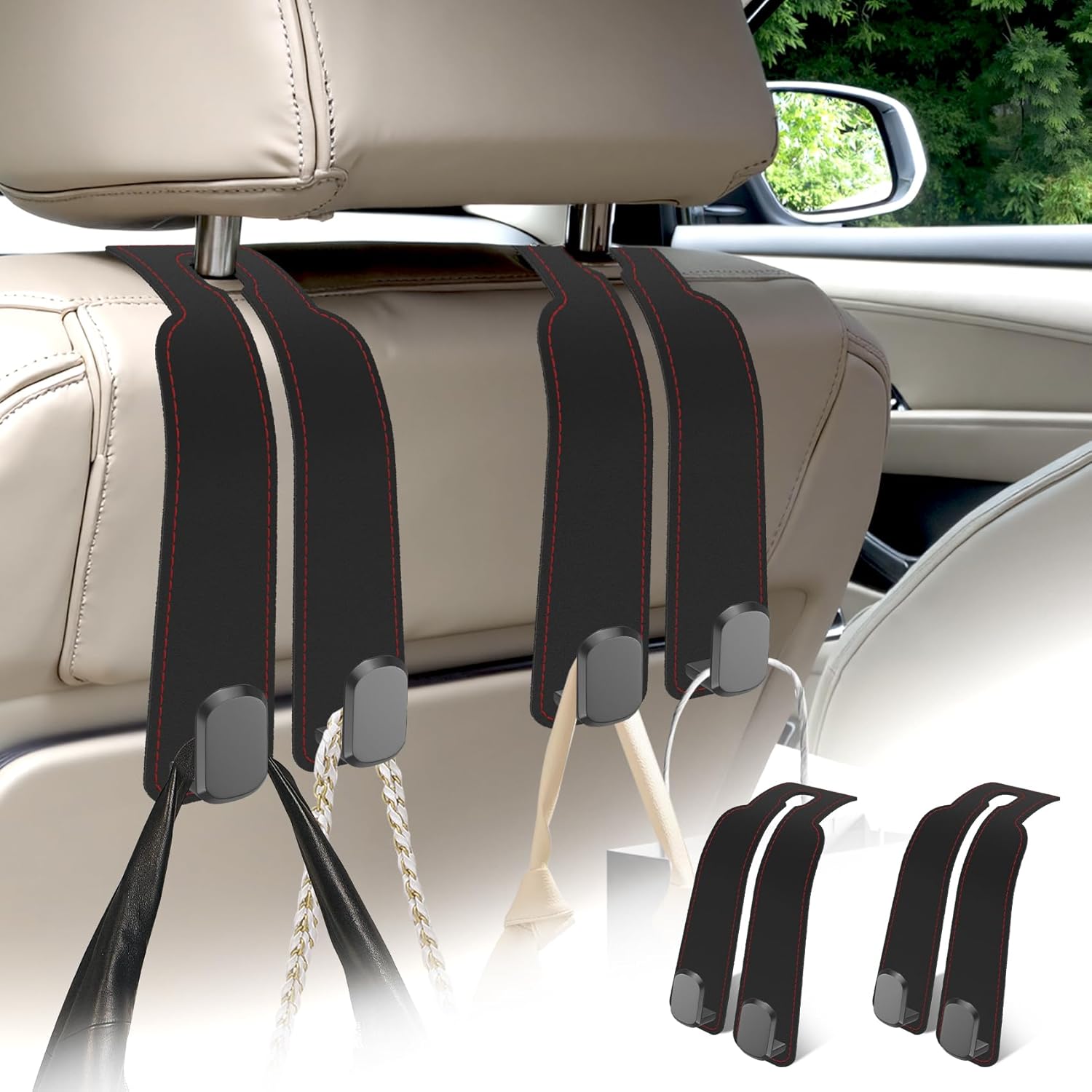 Amooca Car Seat Headrest Hooks – The Easy Way to Organize Your Car 7 71ipvDYkPBL. AC SL1500 5