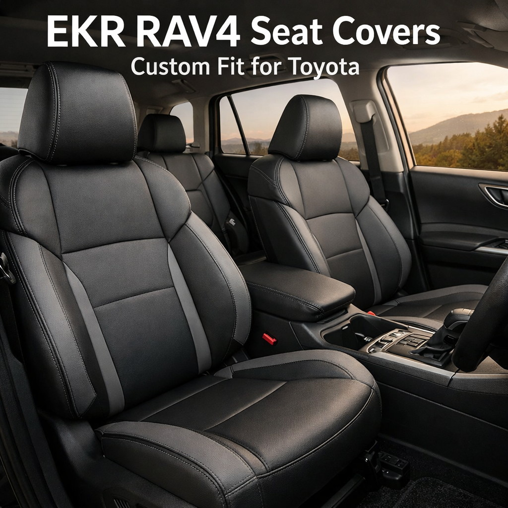 EKR RAV4 Seat Covers Custom Fit for Toyota