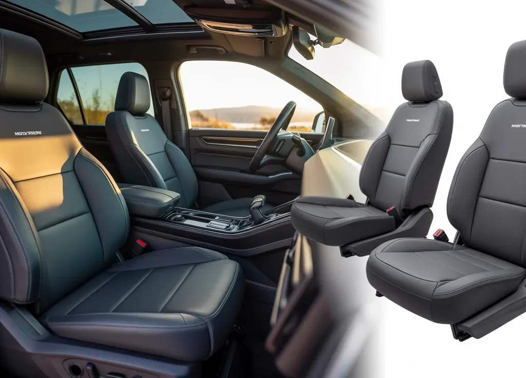 Luxury SUV interior featuring the best motor trend car seat covers with a sleek leather-style finish and ergonomic seat protection