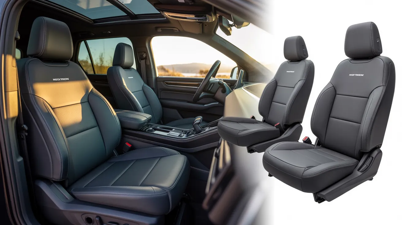 Motor Trend AquaShield Waterproof Rear Split Bench Seat Cover For Trucks