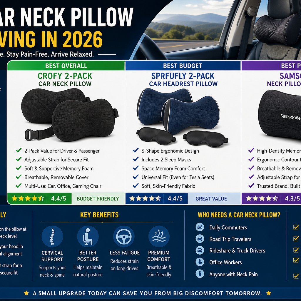 Best Car Neck Pillow for Driving in 2026