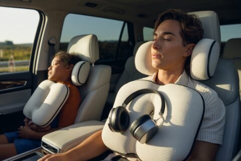 best adjustable car headrest pillow with hook