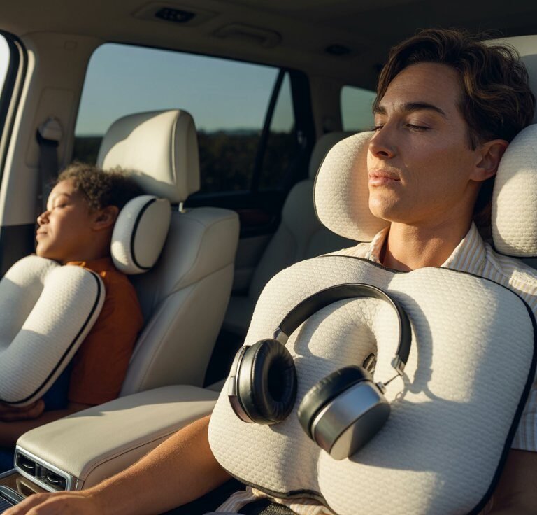 best adjustable car headrest pillow with hook