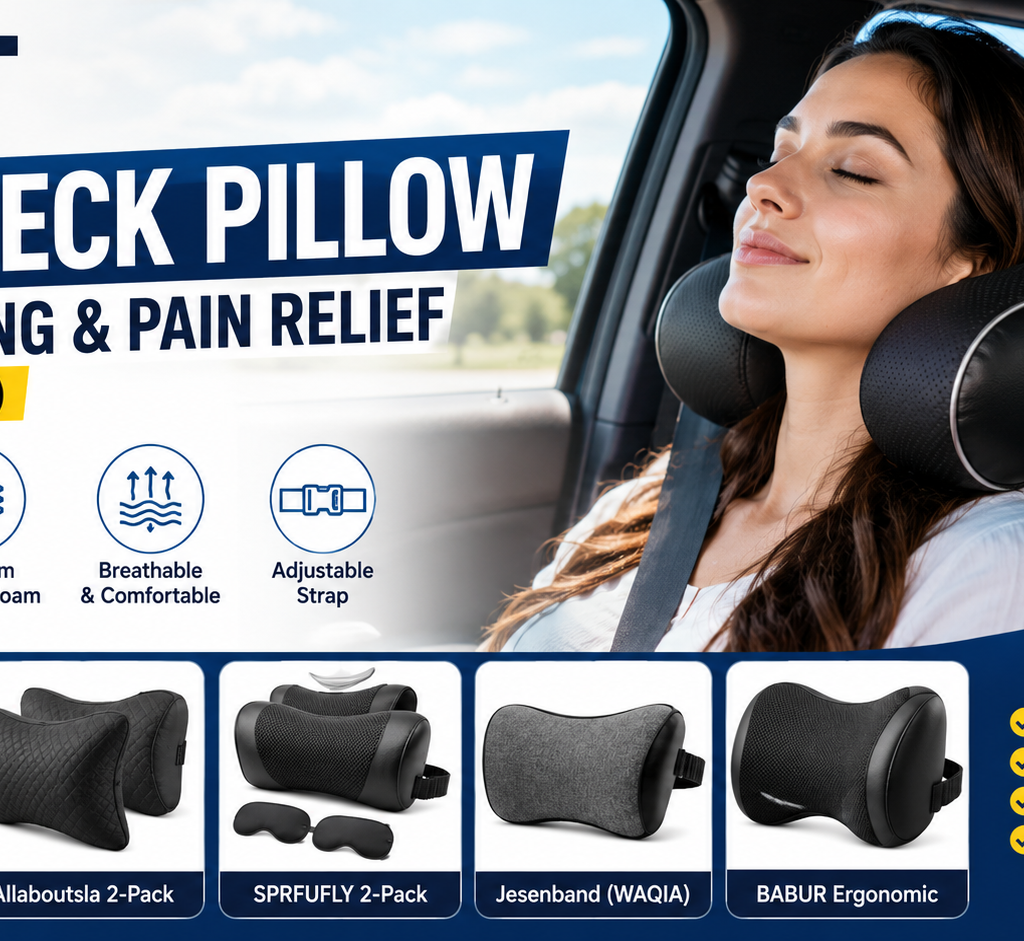 Best Car Neck Pillow for Driving & Pain Relief