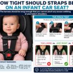 how tight should straps be on an infant car seat?