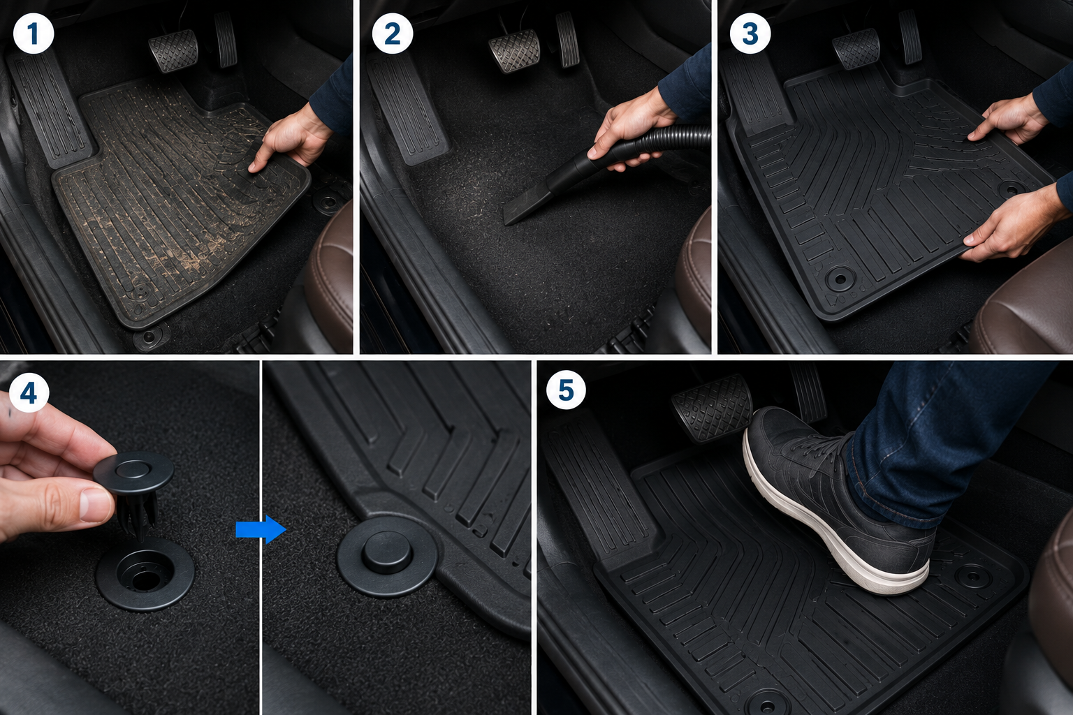 How to Install Car Floor Mats Correctly (Step-by-Step Guide) 2 How to Install Car Floor Mats Correctly 1