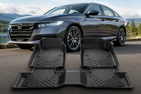 Best Floor Mats for Honda Accord with black all-weather floor liners