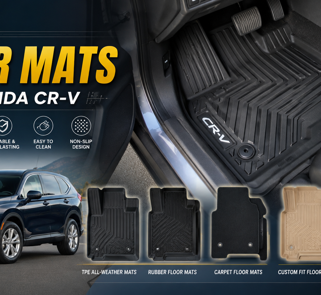 Best Floor Mats for Honda CR-V featuring TPE all-weather, rubber, carpet, custom-fit, and cargo liner options