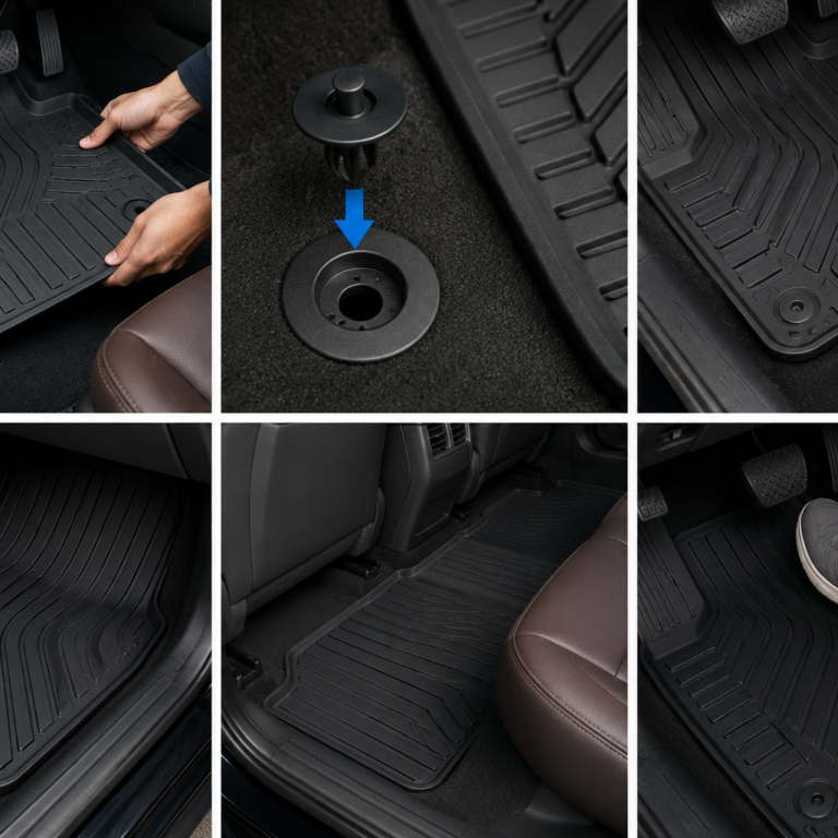 How to Install Car Floor Mats Correctly with proper placement, floor mat clips, and secure positioning