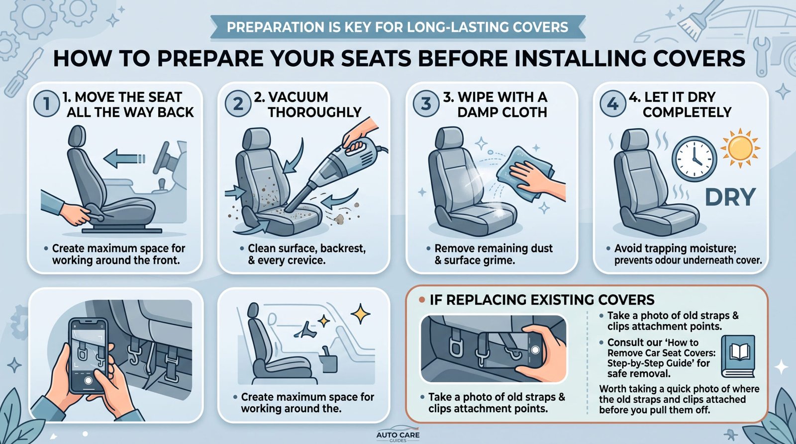 How to Prepare Your Seats Before Installing Covers