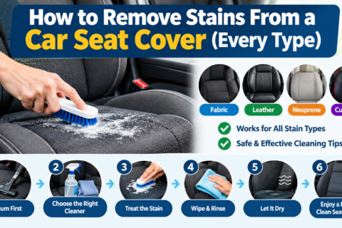 How to Remove Stains From a Car Seat Cover (Every Type)