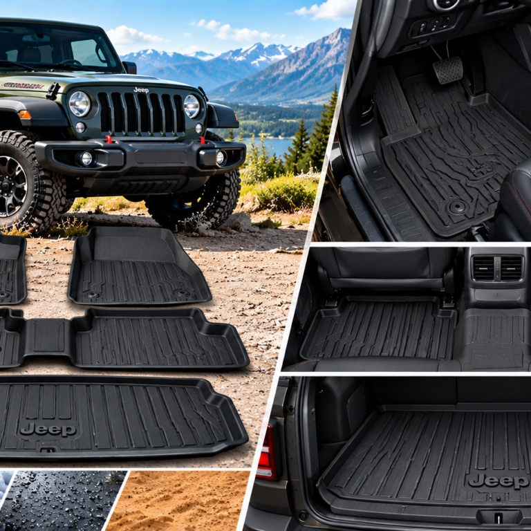 Best Floor Mats for Jeep with all-weather front, rear, and cargo mats